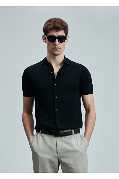 Lufian 111090132 Hector Erkek Modal Karışımlı Kazak Gömlek Erkek Gömlek BEJ