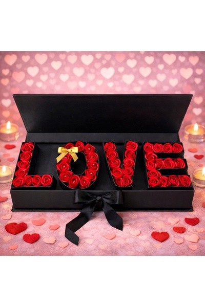 velve Cutie florala Luxury Breeze, trandafiri din sapun,legare cu panglica sa...