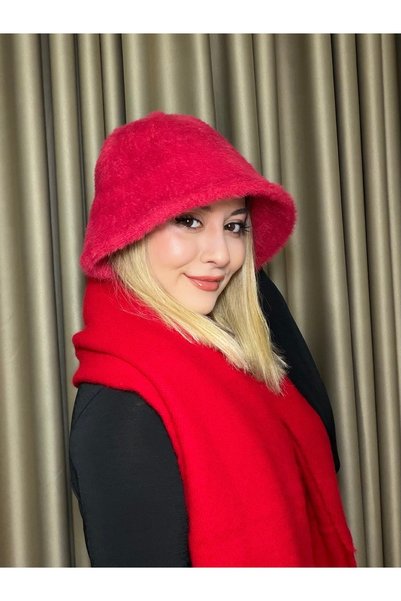 GRAZELLA Adjustable Wool Bucket Bell Angora Hat Women Fisherman Bucket Hat