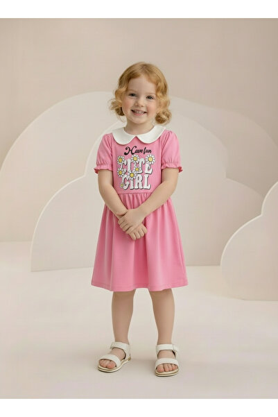 ESİLA KİDS Devojčica bebi kragna haljina kratkih rukava - moderna i udobna sv...