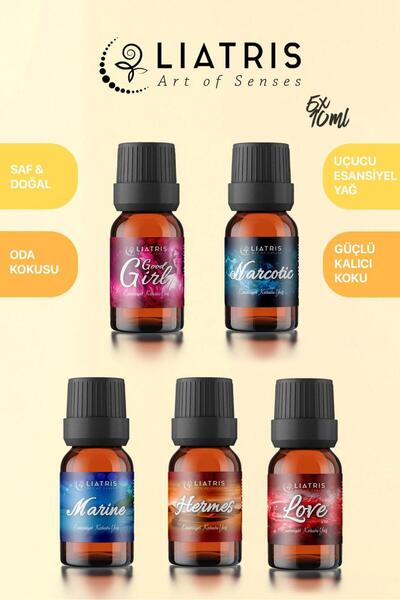 liatris MARINE-NARCOTIC-GOOD GIRL-HERMES-BACCARAT esansiyel uçucu yağ 5*10 ml