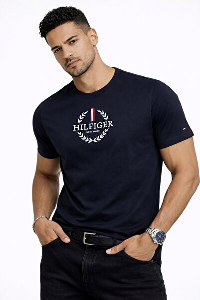 Tommy Hilfiger Slim Fit Woven Cotton Printed T-Shirt