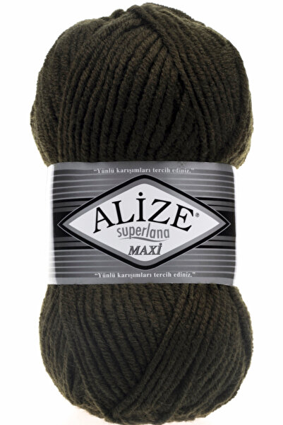 Alize Süperlana Maxi Kalın El Örgü Ipi 241 Koyu Orman