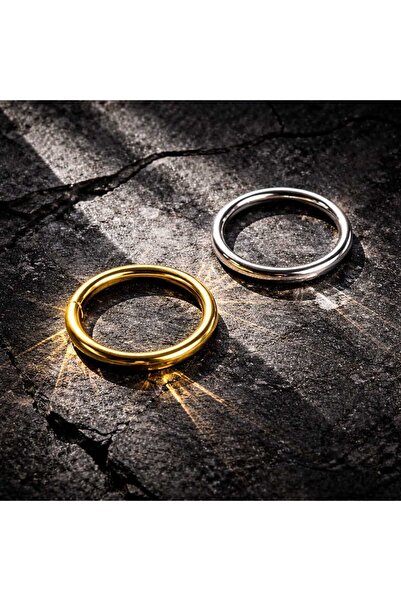 Begonia Accessories 925 Ayar Gümüş, Silver&gold 2 Adet Halka Hızma Set