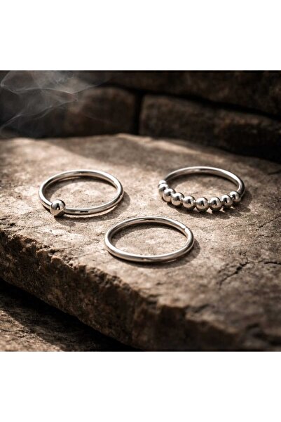 Begonia Accessories Anti Alerjik Paslanmaz Kararmaz 3 Adet Halka Hızma Küpe O...