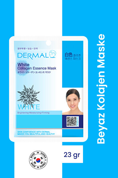 Dermal Aydınlatıcı, Nemlendirici, Sıkılaştırıcı Beyaz Kolajen Maske 23gr