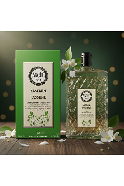 Akgül Yasemin Kolonyası Cam 200 ml