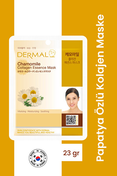 Dermal Canlandırıcı, Nemlendirici, Pürüzsüzleştirici Papatya Özlü Kollajen Ma...