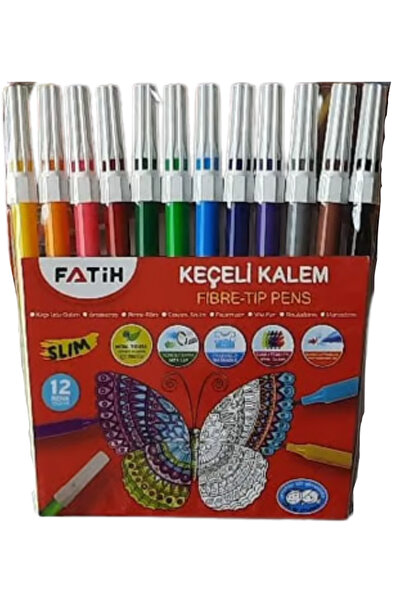 Fatih قلم لباد 12 لونًا
