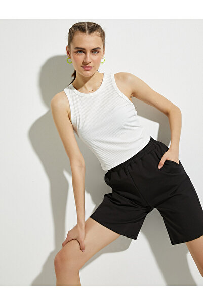 Koton Corded Fabric Athlete Halter Neck Tanktop