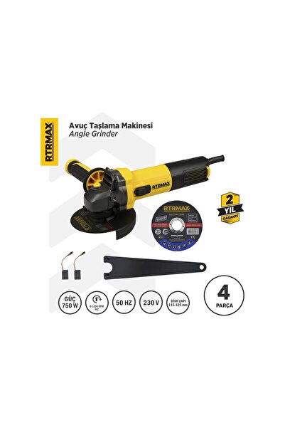 Rtrmax Rtm102avuç Taşlama 115 Mm 750w