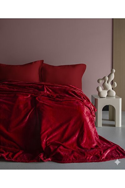 BED LİNE Moon Wellsoft Battaniye 200x220 Kırmızı