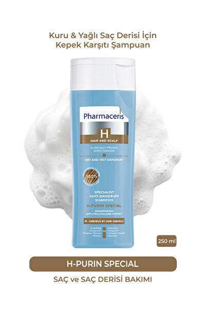 Pharmaceris H-Purin Special | Kuru & Yağlı Saç Derisi İçin Kepek Karşıtı Şamp...