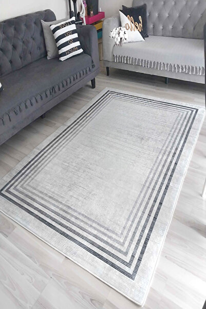 Halise Home Kaymaz Tabanlı Yıkanabilir Baskılı Halı Yolluk