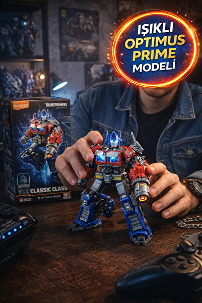 TOYFEST Blokees Transformers Classic Class Optimus Prime Işıklı Tam Hareketli...