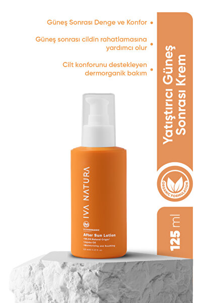 Iva Natura Organik Güneş Sonrası Bakım Kremi Aloe Vera & Bitkisel Yağ Komplek...