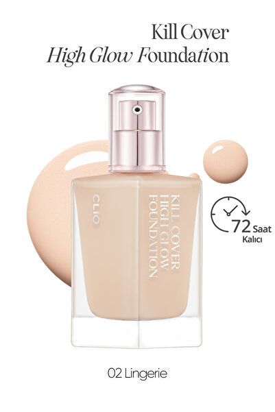 CLIO Kalıcı Kapatıcılık ve Yoğun Işıltı Sunan Fondöten Clio Kill Cover High-G...