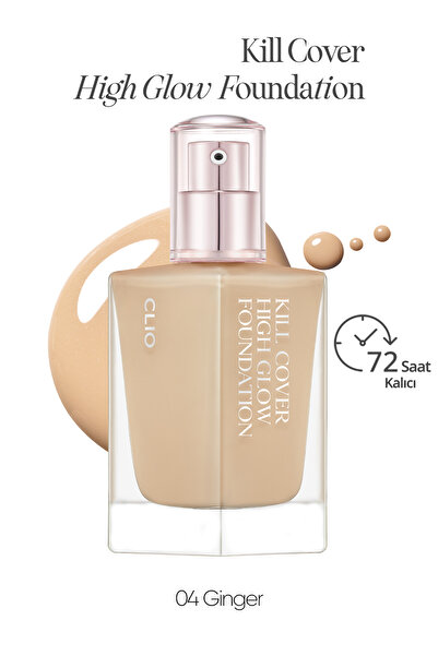 CLIO Kalıcı Kapatıcılık ve Yoğun Işıltı Sunan Fondöten Kill Cover High-Glow F...