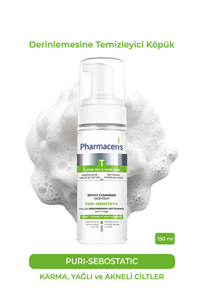 Pharmaceris Puri-Sebostatic | Derinlemesine Temizleyici Köpük (150 ml)