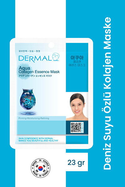 Dermal Sıkılaştırıcı, Nemlendirici, Arındırıcı Aqua Kolajen Maske 23gr