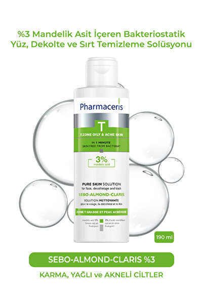 Pharmaceris Sebo-Almond-Claris | %3 Mandelik Asit İçeren Yüz, Dekolte ve Sırt...