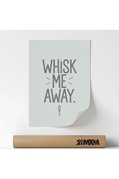21mxm Poster 'Whisk Me Away' Pe Panza Mata – Design Minimalist, Fara Rama