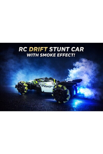 FLAKE 4x4 1/24 Ölçekli Uzaktan Kumandalı Araba Buhar Çıkaran F1 Yarış Arabası...