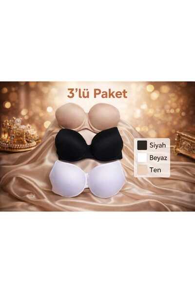 NORMBODY 3LÜ SÜTYEN SETİ 3 RENK TEK PAKETTE DESTEKLİ VE DOLGULU CIKARILABİLİR...