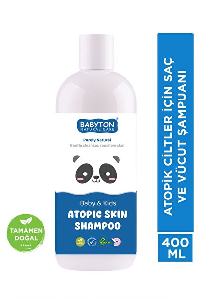 BABYTON Atopik Ciltler Için Doğal Saç Ve Vücut Şampuanı 400 ml