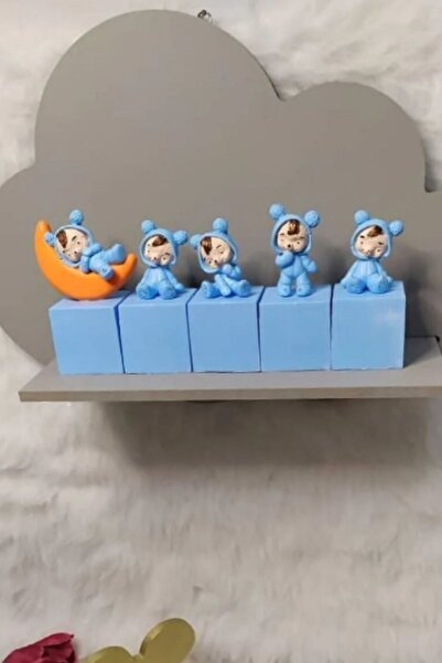 Miranın Hobileri Ayıcık Desenli Yeni Doğan Için Küp Isimlik Mavi 1 Küp Fiyatı...