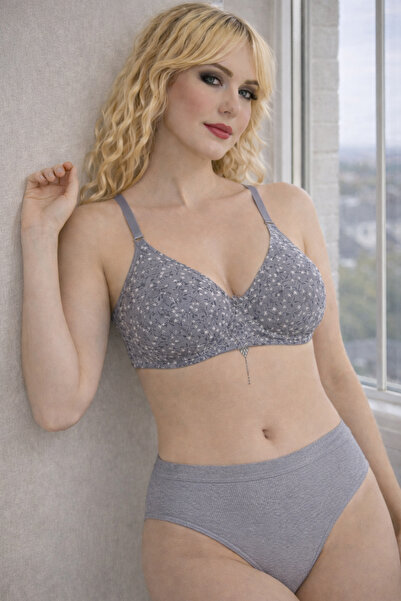 Doremi Çiçek Desenli Boş Kap Sütyen