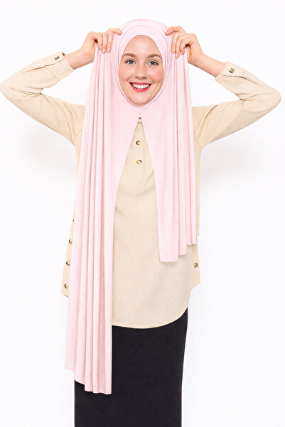 moda nokta Hazır Pratik Geçmeli Lüks Organik Düz Penye Şal Eşit Hizalı gül ku...