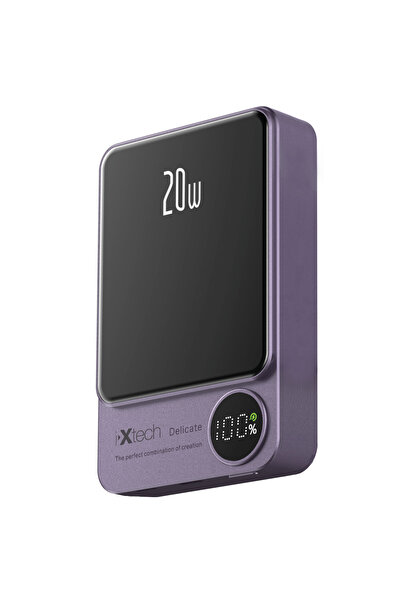 İXTECH IX-PB032 10.000 mAh 20W Magsafe Powerbank Taşınabilir Şarj Cihazı - Mor