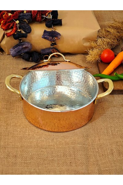 modabakir Copper Rice Pot Red 20 cm