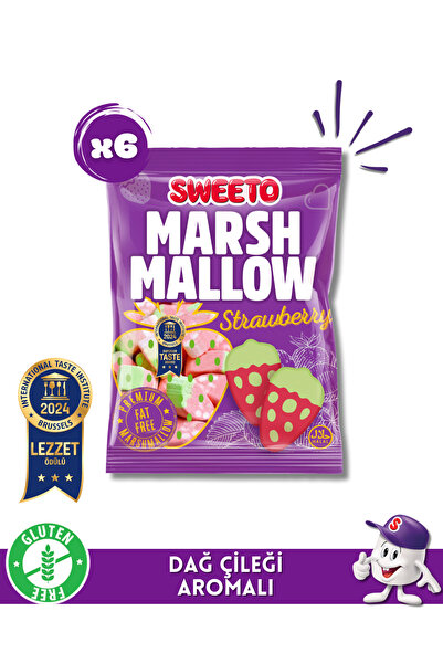 SWEETO Marshmallow Strawberry 140grx4