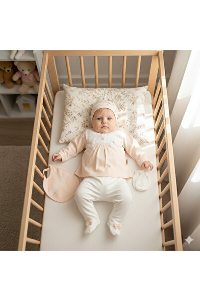 Miniday Baby طقم ملابس للأطفال البنات من الدانتيل مكون من 5 قطع