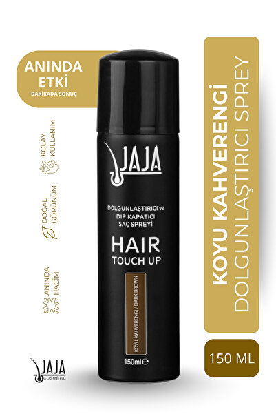 Jaja Koyu Kahve (Dark Brown) Dip Kapatıcı & Dolgunlaştırıcı Saç Spreyi | 150 ML