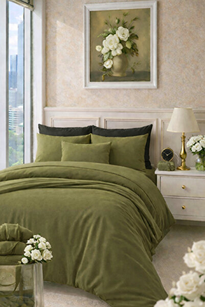 İQON Flat Sheet Bedding Set 100% Cotton Single Size Genuine-Black