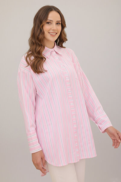 benguen Pink Striped Shirt - Model 12022
