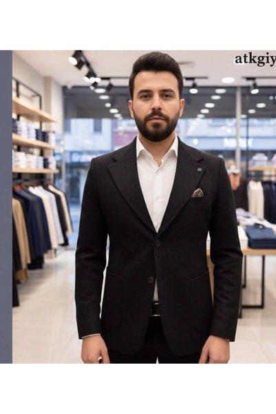 shop سترة بليزر ذات مظهر نحيف وبطانة نحيفة