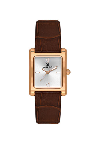 Daniel Klein Premium Dark Brown Leather Watch for Women DK.1.14112-6