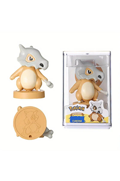 Takara Tomy زينة بوكيمون كيوبون مع صندوق، مجسم بيكاتشو لطيف، تشارمندر، إيفي، ...