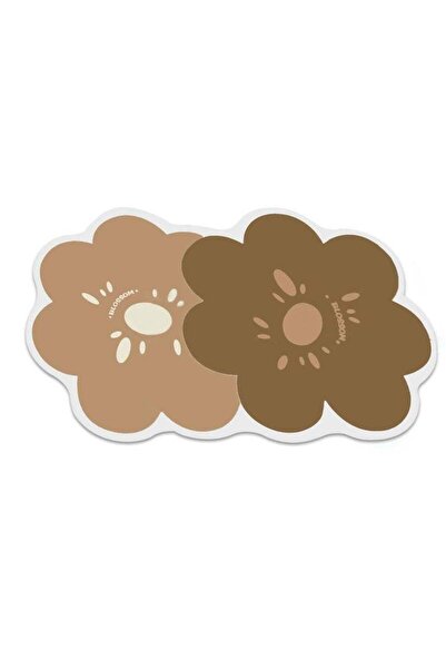 Arabest Two Color Flower Bath Mat,Quick Dry Non Slip Rubber Back For Bathroom