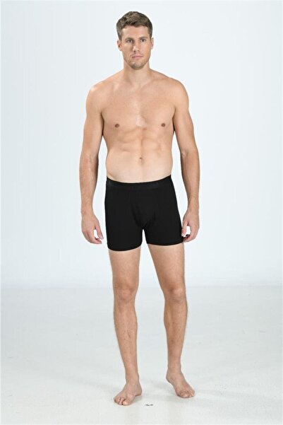 Jiber Boxer pentru bărbați din modal moale negru - Jbr 321