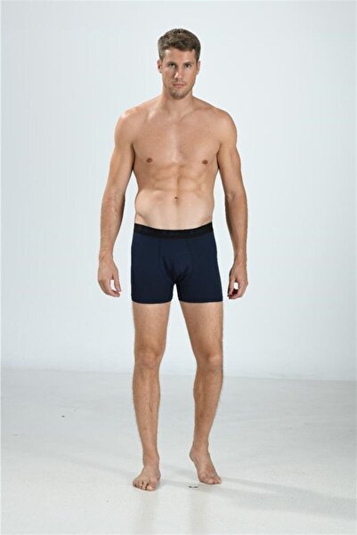 Jiber Boxer pentru bărbați, albastru marin, din țesătură modal moale 321