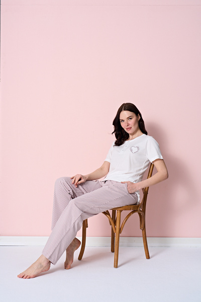 OVERSLEEP PIJAMA SET 1873 ECRU