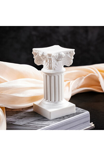 Choice White Roman Pillar Greek Column Statue Pedestal Candlestick Stand Figu...
