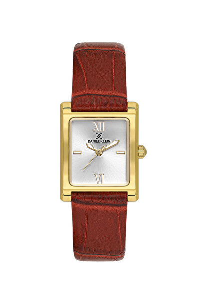 Daniel Klein Premium Dark Red Leather Watch for Women DK.1.14112-5
