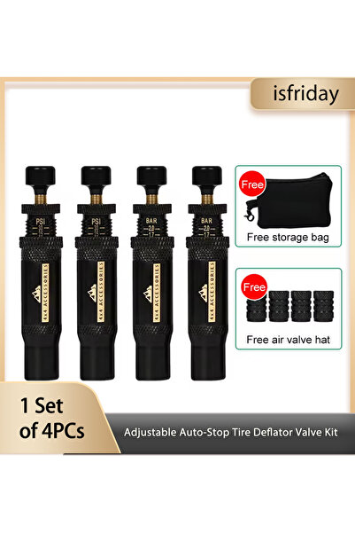 Choice طقم صمامات تفريغ هواء الإطارات ذاتية الإيقاف (10-30 رطل لكل بوصة مربعة...