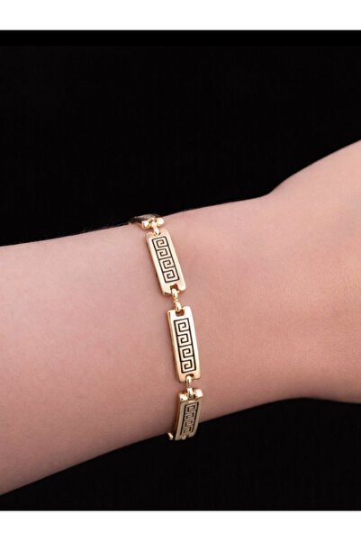 VEGALUXE سوار بتصميم المتاهة الفولاذية لا يسبب التسويد.